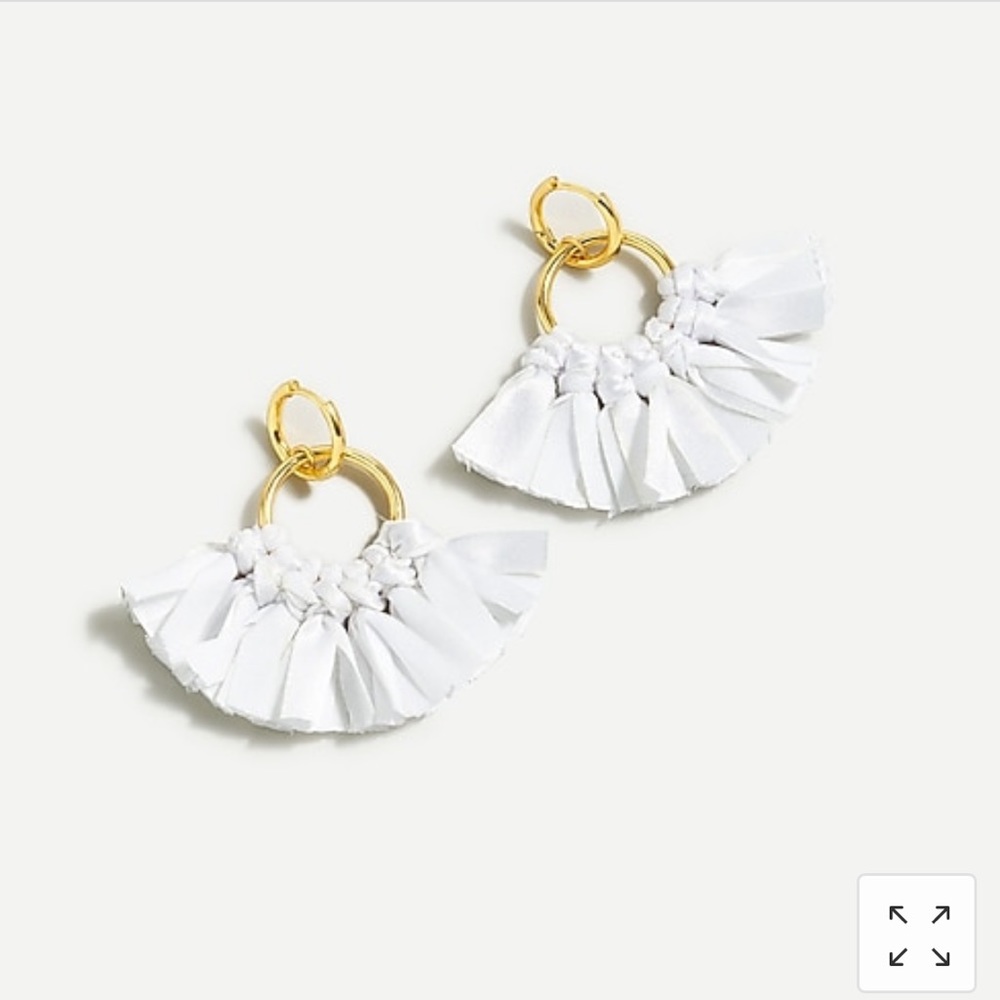 J Crew fan earrings